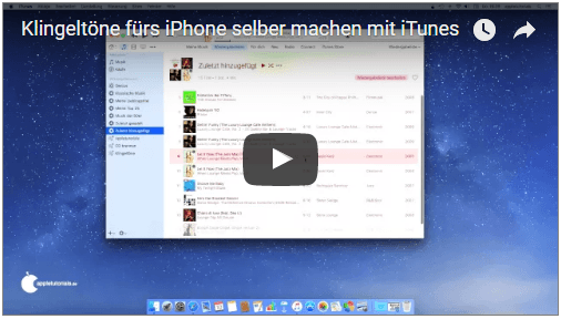 Video: Mit iTunes Klingeltöne fürs iPhone erstellen