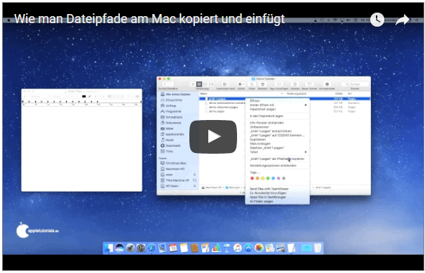 Video: Dateipfad am Mac auslesen und kopieren